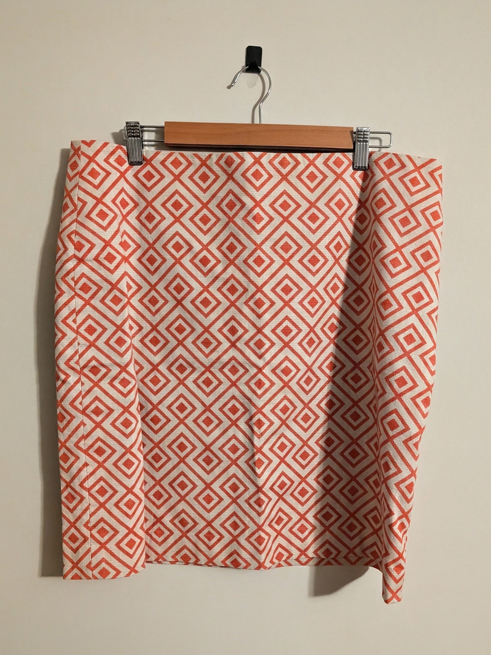 Orange Geo-Print Women’s Pencil Skirt